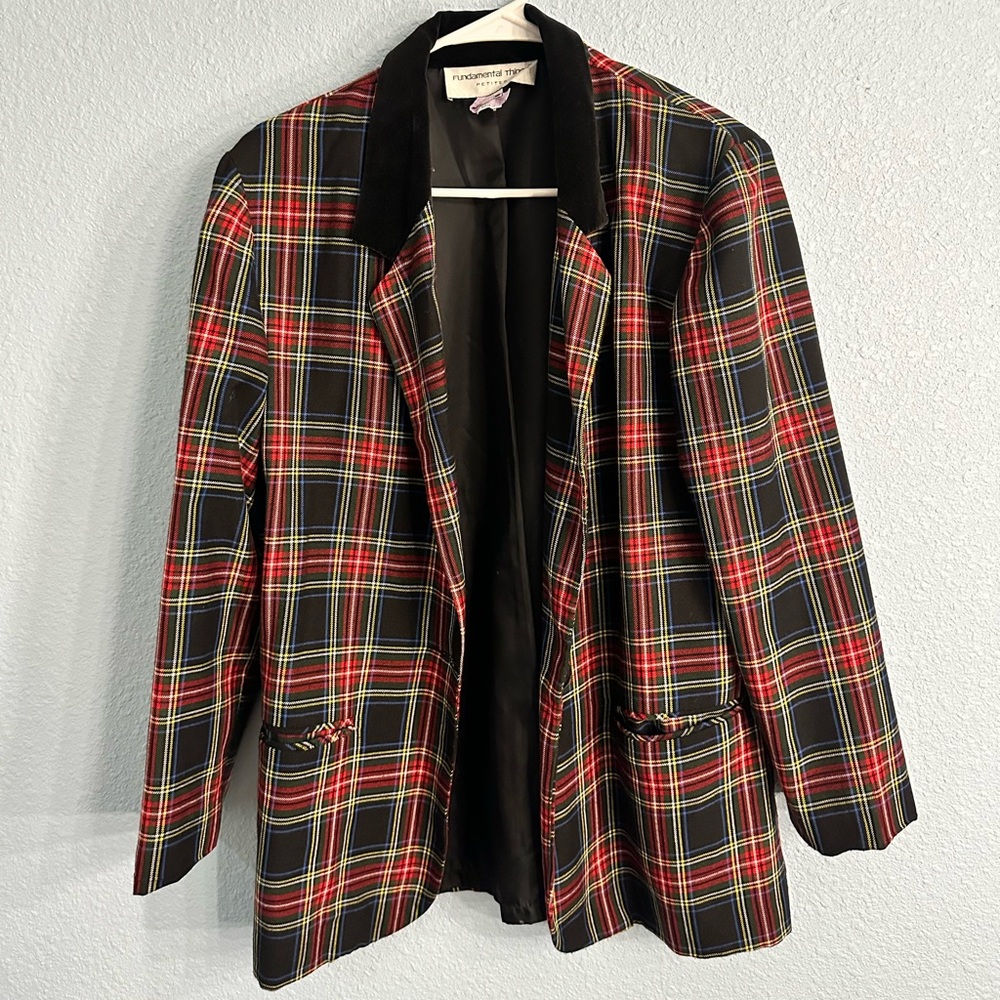 Plaid Blazer